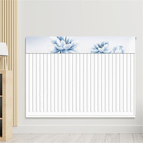 Highdi Fabric Radiator Dust Cover, Elastic Fabric Radiator Cover Heater Accessories for Space Heater, Easy to Install Radiator for Various Sizes (Lotus Flower 2,L40*W40cm)