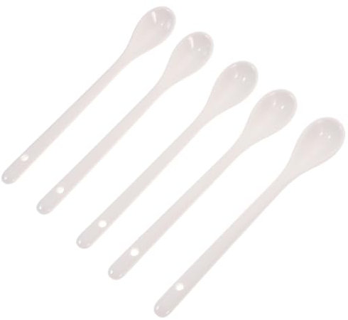CIYODO 5pezzi Cucchiaio Da Zuppa in Lungo Cucchiaio Da Minestra Per Mangiare Zuppe e Porridge e Durevole