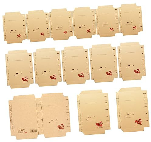 HYTROVE 30Stücke Buchcover aus Kraftpapier für Schulbücher Lehrbücher und Skizzenbücher Personalisierbar mit Namen für Schule