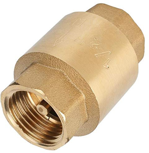VDOQTLJT Hochpräzises Messing-Rückschlagventil mit Gewinde, Einweg-Rückschlagventil for Wasser, Gas, Öl, Wasser(0.75 Inch)