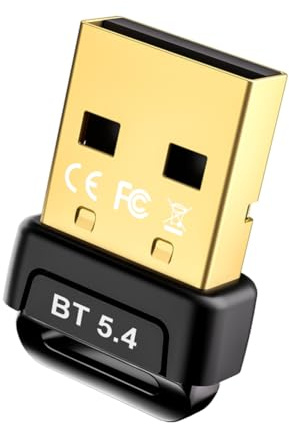 Uxsjakjsd Mini USB Bluetooth 5.4 Adattatore Esterno, Latenza A Bassa Latenza/BLE, Installazione Driver per Computer