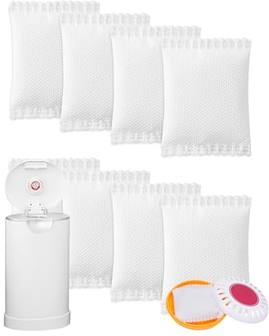 KeeTidy Diaper Pail Deodorizer Odor Absorber Compatible with Munchkin | Arm and Hammer Diaper Pail, Lavender Scented Diaper Pail Odor Eliminator for Munchkin Nursery Fresheners, 8 Pack