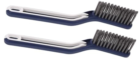 Gatuida 2 Juegos Cepillos de Limpieza para Horno y Estufa de Cerdas Duras para Grasa y Suciedad Cepillo de Ranuras Multifuncional para Cocina y Baño Azul