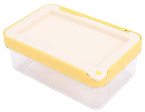 Fabater Compact Butter Container Airtight Box Space Saving Design with Cutter Handles for Easy Use Cream Cheese Storage for Cheeses and Solids