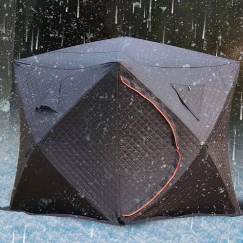 Sauna Portátil para el Hogar, Tienda de Sauna para Exteriores 180x180x210cm (5'11 x 5'11 x 6'11), Impermeable a la Nieve y al Viento, Cálida, para Jardín, Gimnasio, Camping, Pesca en Hielo
