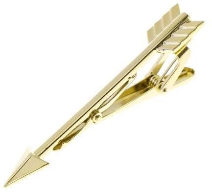 Slipsnål smycken slips dekoration metall pil design klipp skjorta passform berlocker brosch för män gentleman slipsnål, En Storlek, Agarträ, Ingen ädelsten