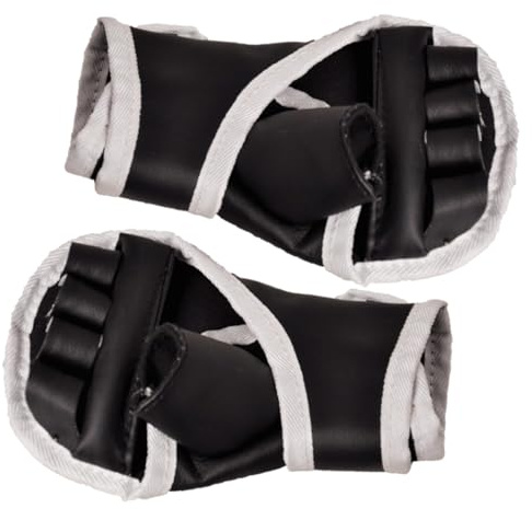ELEOUTI Kickboxhandschuhe aus Pu Leder und Oxford Stoff mit Ergonomischem Design und Rutschfester Oberfläche für Taekwondo und Mixed Martial Arts Training