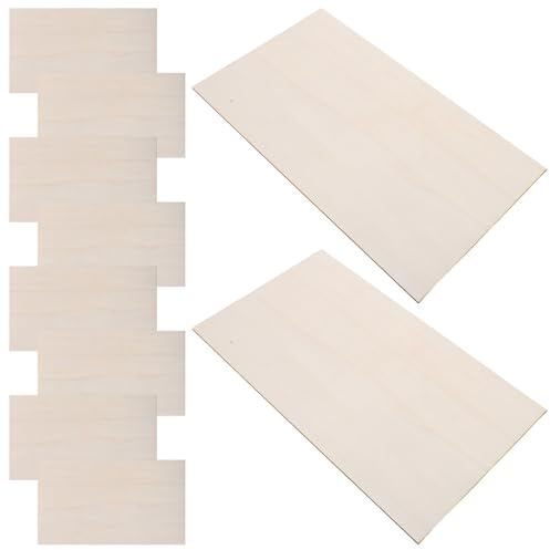 MAGICLULU Panneaux de Contreplaqué de Bouleau 10 Pcs 170 X 300 X 3 MM Bois Résistant à la Déformation pour Professionnels et Bricolage à l'École
