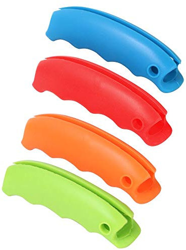 TRIXES Ensemble de 4 Supports en Silicone de Différentes Couleurs pour Sacs en Plastique