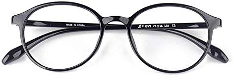 WFENG Stilvolle Junge Lesebrille,Vollformat-Strahlenschutz-Lesebrille,Senioren,Männer,Frauen Harz/Schwarz / +3.0