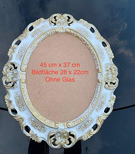 Wandspiegel Oval 45x37 cm Spiegelfläche 28x22