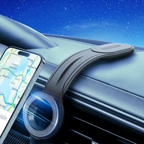 ZKJAYOE 2025 Neueste Flexible Handyhalterung Auto MagSafe Autohalterung Magnetische Handyhalter Autozubehör Innenraum Kompatibel mit Allen Auto-Armaturenbrettern Passend für iPhone 16 Pro&Alle Handys