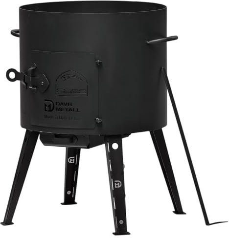 Uchag Ø 36 mm Acier Utschak Utschag Four de camping Chaudière Cheminée Cuisine extérieure Four à ragoût Canon à goulasch