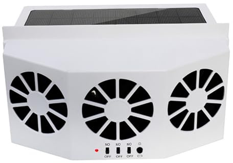 JECOMPRIS Énergie solaire Ventilateur d'extraction d'air: Ventilateur d'extraction de fenêtre d'été Extracteur pour Voiture