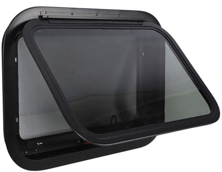 Yctze Fenêtre De Sortie De Camping-Car 22,4 X 5,2 Pouces Fenêtre Externe d'urgence avec Tige De Port Idé pour e Cam Remorque Sécurisez Votre A en Plein