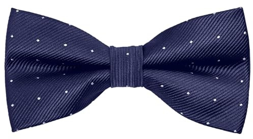 AUSUAYA Papillon classico da uomo per abito, smoking, camicia e cerimonia nuziale, pre-legato, regolabile DE-M-B-T5