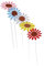 Sharplace Piquet de jardin 5x, Pot de plante décoratif d'extérieur, printemps automne, piquet de fleur de plante pour cour, Patio de pelouse