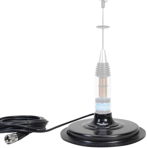 Magnetisk bas PNI 170/PL 170 mm, smal, innehåller 4m kabel och stickpropp PL259