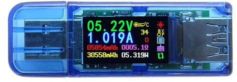 USB 3.0 LCD Voltmeter Ammeter Voltmeter Multimeter Battery Charging Power Supply 3.7-30V 0-4A Voltage Tester Multimeter