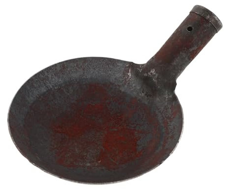 GOOHOCHY Cucharón Grande De Hierro Redondo para Limpieza De Jardín Desagüe y Gallinero Herramienta De Excavación para Heces Suelos y Excrementos
