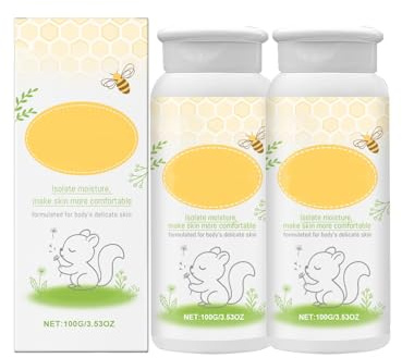 Aoseiens Baby-Puder, Talkfrei und Hypoallergen für Sicheren und Sanften Komfort, Natürlichen Ursprungs