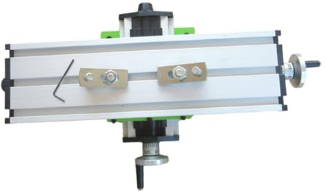 CLISPEED para Fresadora con Mesa de Trabajo Ajustable Xy Aluminio Resistente Compatible con Taladros de Banco de Herramienta de Bricolaje Multifuncional para Taller