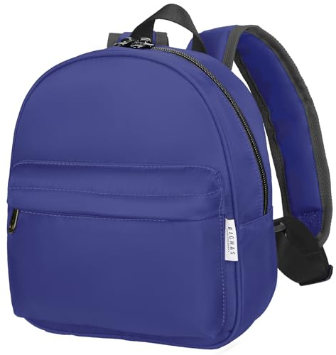 BIGHAS Lightweight Toddler Kids Backpack with Chest Strap For Boys and Girls, Preschool Kindergarten 3-6 Years Old 30 Colors (Navy)