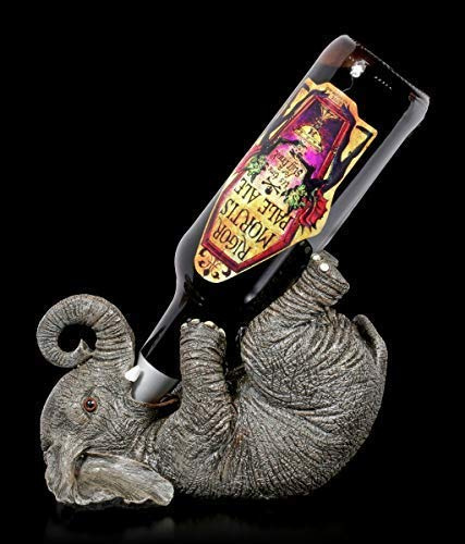 Figuren Shop GmbH Elefant als Flaschenhalter | Dekoartikel, handbemalt