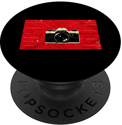 Vintage Analog SLR Camera Anatomy Film Photographer Lens PopSockets Grip and Stand for Phones and Tablets