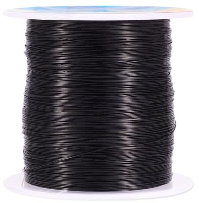 PandaHall 236FT Tarnish Resistant Bare Copper Wire 28 Gauge 0.3mm Jewelry Beading Wire for Crafts Beading Jewelry Making Supplies(Black)