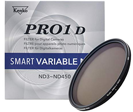 Kenko Filtro ND Variable PRO1D Smart Variable NDX 52mm, Concentración ND3~450, para Ajustar la Velocidad de obturación, Reducir la Intensidad de la luz,