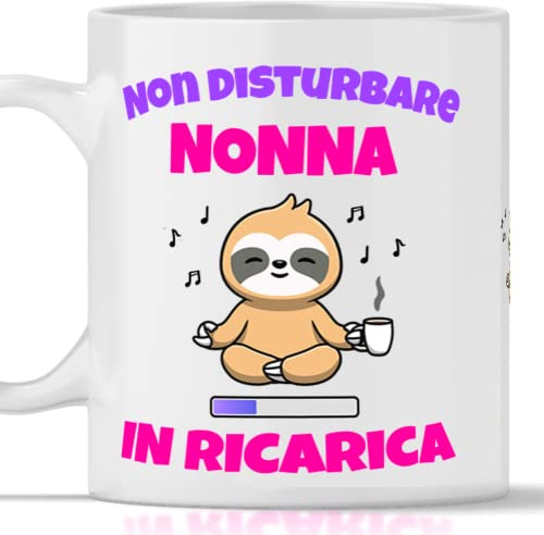 Tazza Nonna - Idea Regalo Festa anniversario Nonna, Regalo Natale - Nonna in Ricarica