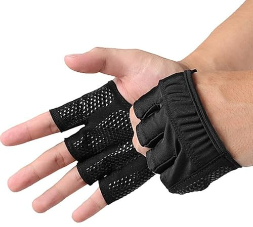BESPORTBLE Fahrradhandschuhe 2 Trainingshandschuhe Gewichtheber-Griffhandschuhe Teilhandschuhe Fitnesshandschuhe Hornhautschutz Sportkostüm Für Fitnesstraining Größe M Fitness