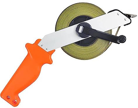 Rollbandmaß 50 m, Langes Maßband, Hohe Präzision Bandmaß, Measuring Tape mit Ergonomischen Griff, Metermaß für Baustelle