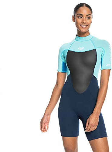2023 Roxy Damen Prologue Neoprenanzug, 2 mm, Reißverschluss hinten, Gute Laune, leicht dehnbar