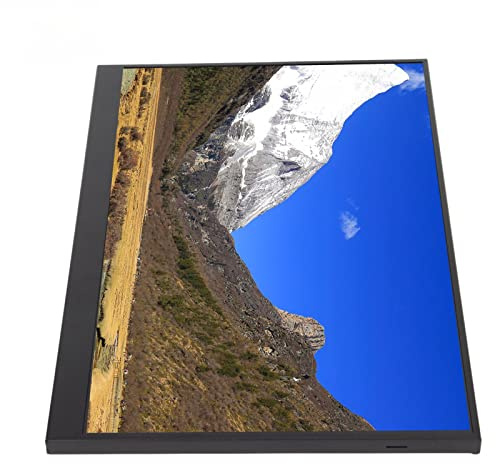 Diyeeni Monitor Portatile con Schermo IPS da 14 Pollici 2,5K, Monitor da Gioco Leggero con Doppi Altoparlanti per, Interfacce Multiple