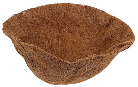Toddmomy Naturkorb Kokoseinlage Blumentopf Kokoseinsätze Hängemapel Kokoseinsätze Blumenampeln Kokoseinlage Blumentopf Kokoseinlage Pflanzkorb Kokoseinsätze Kokospalmenmatte Bambus Eisen