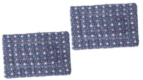 Angoily 2stücke Winter-warm Pet Mat Dicke Flanell-haustierdecke Für Hunde Und Katzen Waschbar Tragbar Für Drinnen Und Draußen Komfortable Schlafunterlage