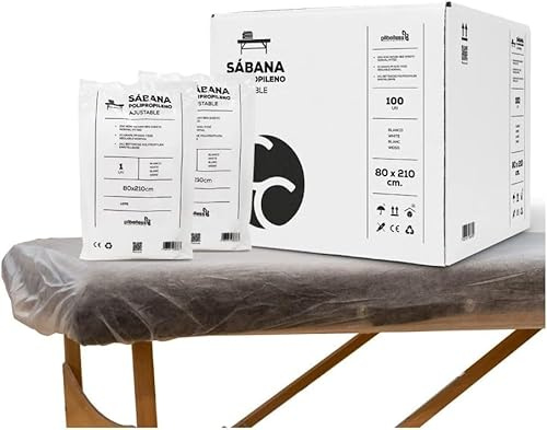 100 Stück Einweg Bettlaken Verstellbar 80x210 cm - Kosmetikliege Bezug, Massageliege Auflage - Einweg Vliesstoff für SPA, Tattoo, Massagesalon, Kosmetikstudio Zubehör, Liegen Unterlage