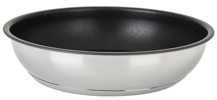 Sitram 715016 Poêle Inox amovible Gamme SITRAMOVIBLE ARPEGE Ø 20 cm H 4,5 cm - Revêtement intérieur anti-adhésif sans PFOA - Tous feux dont induction - vendu sans le manche