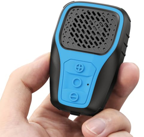 Inwa Altavoz Bluetooth portátil, inalámbrico, con clip, altavoz de clip impermeable IP67, micrófono integrado para música y llamadas manos libres, mini altavoz para trabajo/hogar/exteriores (azul)
