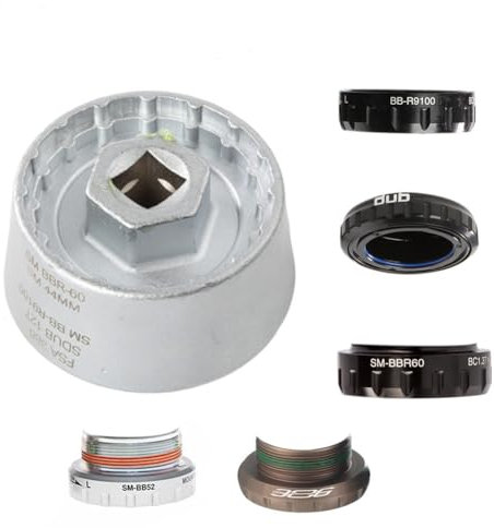 winnerbo 5-in-1-Fahrrad-Tretlager-Entferner, Werkzeug BB44, BBR-60, BB-9100, DUB16T, FSA-386, MT800, BB93, BB91, BB109, BB30SH, PF30SH, BB86-30, BB30-30, Grün
