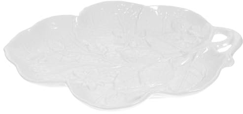 CONGARTENO Piatto in Ceramica Inciso Forma Di Uva Elegante Piatto Da Portata Isolante Per Feste e Ristoranti Resistente e Sicuro Per Uso Domestico e Professionale
