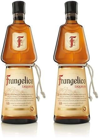 Frangelico - Liquore a Base di Nocciole con Distillati di Semi di Cacao, Vaniglia e Caffè, 20% Vol, Bottiglia in Vetro da 70 cl (Confezione da 2)