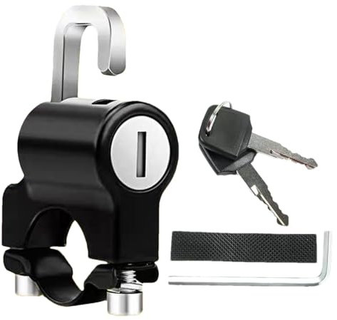 Serrature per moto antifurto, serratura antifurto con maniglia,Serrature per serrature per cappello robuste e antiruggine - Il lucchetto antifurto garantisce la sicurezza degli accessori per