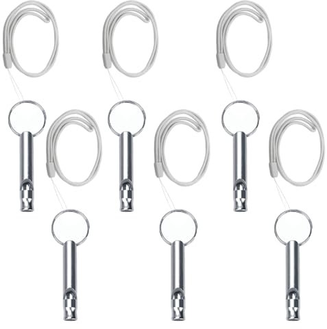 LIANRISES 6 Stück Hundepfeife Rütter Rückruf, Hochfrequenz Lautlos, Hundepfeifen Gegen Bellen, Signalpfeife, Notfallpfeife und 6 Schlüsselbänder