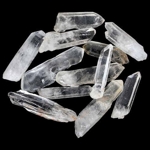 500g Bâton Cristal de Roche Brut, Pointe de Quartz pour Collection | Beauté naturelle du cristal – Chaque bâton de cristal de roche a une forme unique, idéal pour déco, méditation et collection.