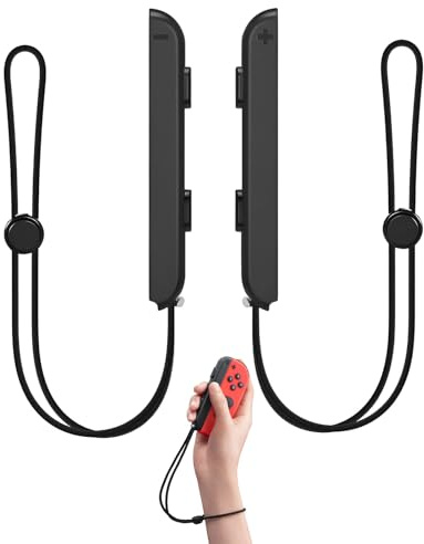 WZWZO Dragonne pour Switch, 2 Pièces Joyc on Strap, Joy con pour Switch Accessoires, Joyc on pour Switch2 Accessoires, Bracelet Contrôleur Réglable, avec Contrôleur pour Switch Accessoires Portable