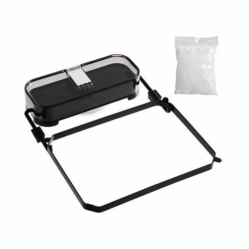 Wayfadacc Kitchen Sink Strainer Folding Food Catcher Basket Suction Cup Sink Drain Strainer Rack with 100pcs Filter Meshes Bags