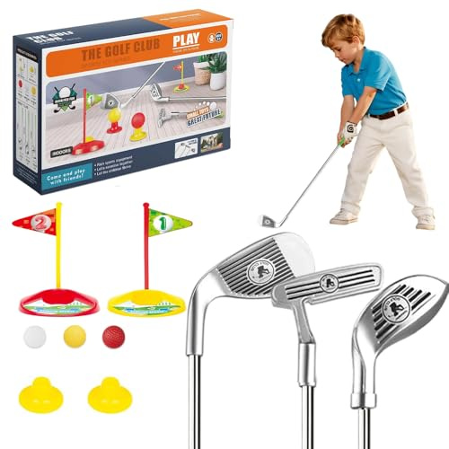 Rppiup 12Pcs Mini Golf, Golf para niños, Juguetes Deportivos de Exterior para niños, Juego de Golfs, Regalos para Niños y Niñas de 3-8 Años